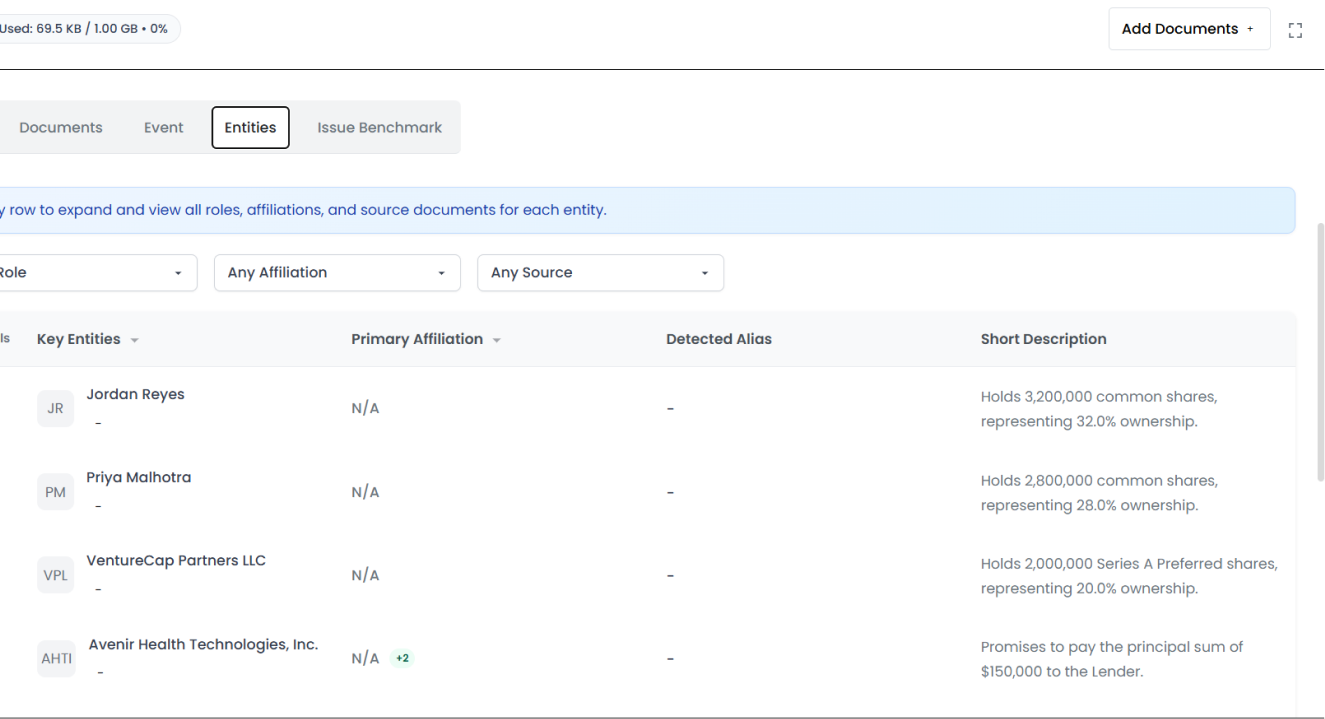 Entity Mapping Interface