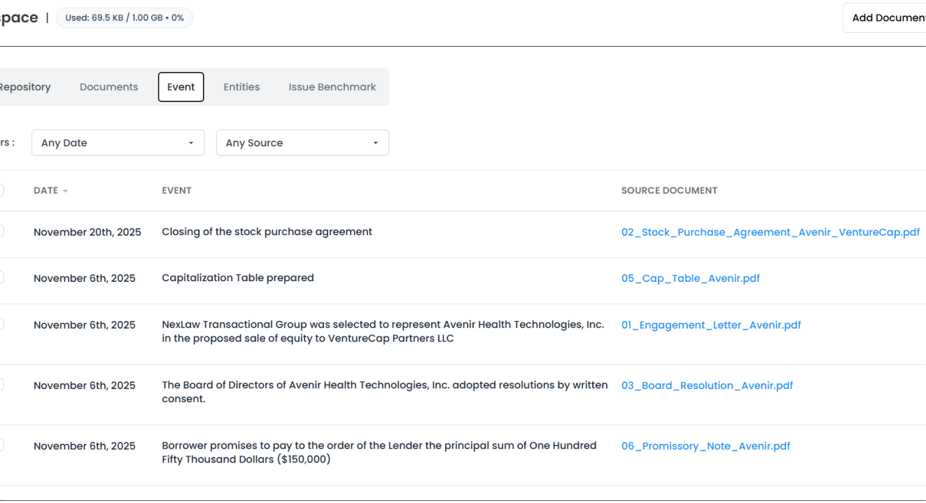 Timeline Mapping Interface