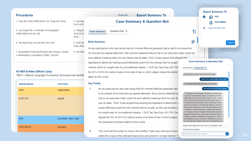 easily summarize lengthy legal documents