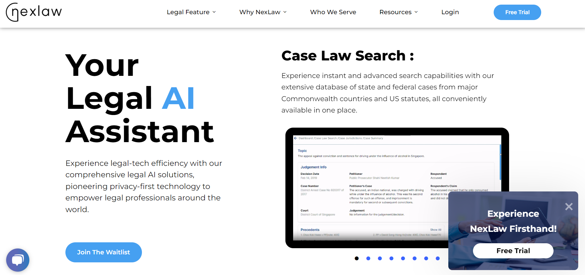 NexLaw AI Solutions for Law Firms